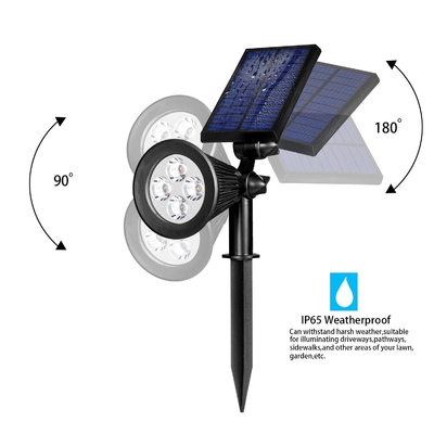 O ponto solar conduzido branco ilumina exterior para as passagens/que ajardinam a terra da segurança
