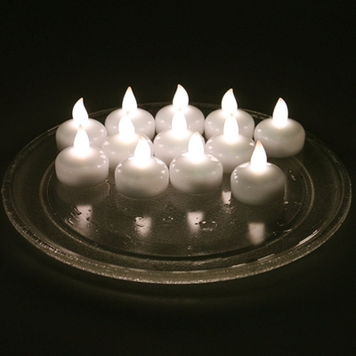 12 PCes sem fumaça Waterproof a luz conduzida da vela para a decoração das festas de anos