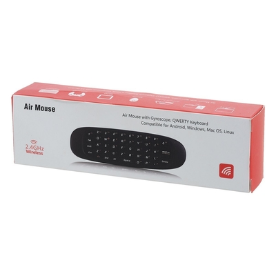 Controlo a distância recarregável preto/rato esperto do teclado da tevê com sentido do movimento 3D