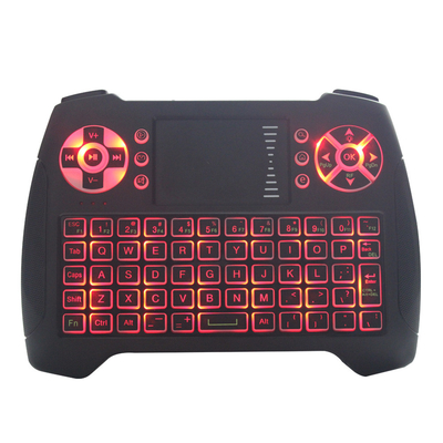 Controlo a distância Backlit 3 cores para o jogo, teclado P3 sem fio com Touchpad