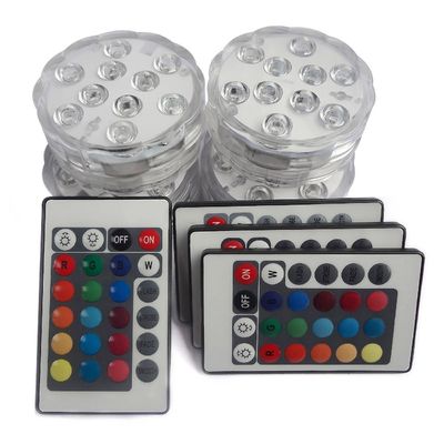 Movimento ativado, luzes conduzidas submergíveis da luz da noite do sensor do RGB para peças centrais