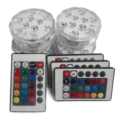 Movimento ativado, luzes conduzidas submergíveis da luz da noite do sensor do RGB para peças centrais